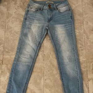 Light blue skinny jeans
